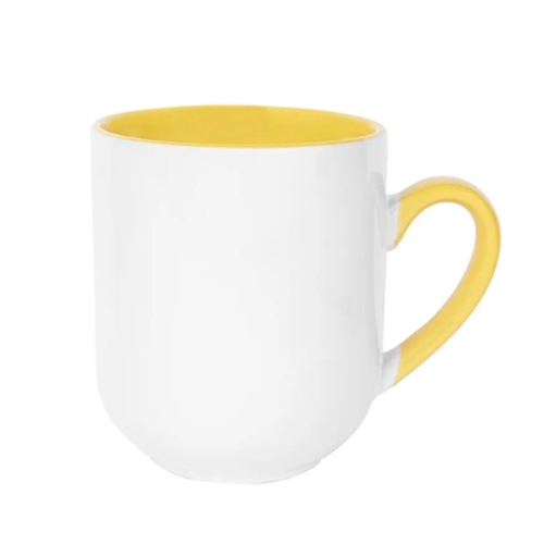  - 55999 - SÜBLİMASYON İÇİ VE KULBU SARI RENK KUPA