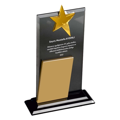  - 90608 - KRİSTAL PLAKET
