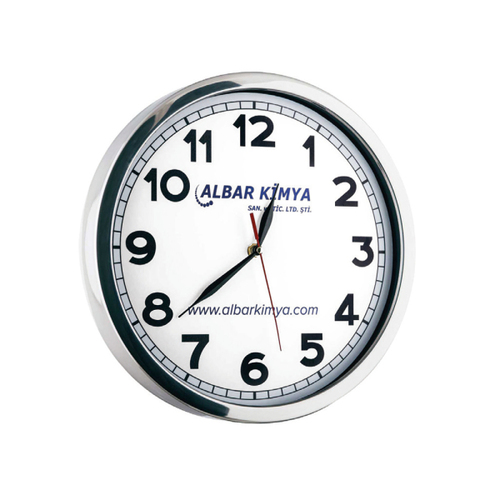  - GLORY METAL DUVAR SAATİ BEYAZ (30 CM)