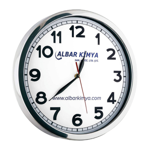  - GLORY METAL DUVAR SAATİ BEYAZ (40 CM)