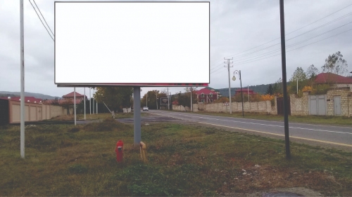 Billbord - Quba (Qəçrəş yolu, Bakıdan gedən ist.)